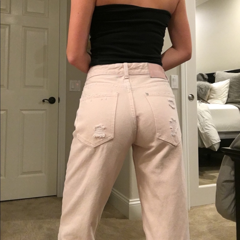 Pink Boyfriend Jeans